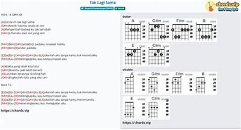 Satu Kali Lagi Chord Ukulele